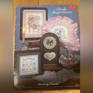 Vintage cross stitch pattern book